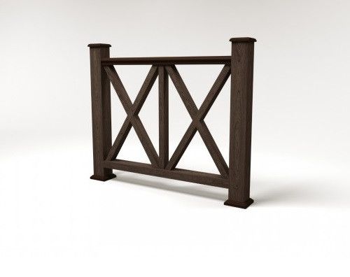 Ограждение из ДПК FG7 цвета венге купить в Нижнем Новгороде