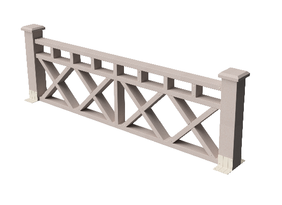 Декоративное ограждение из ДПК GRINDERDECO Бэйли, выбеленный дуб купить в Нижнем Новгороде