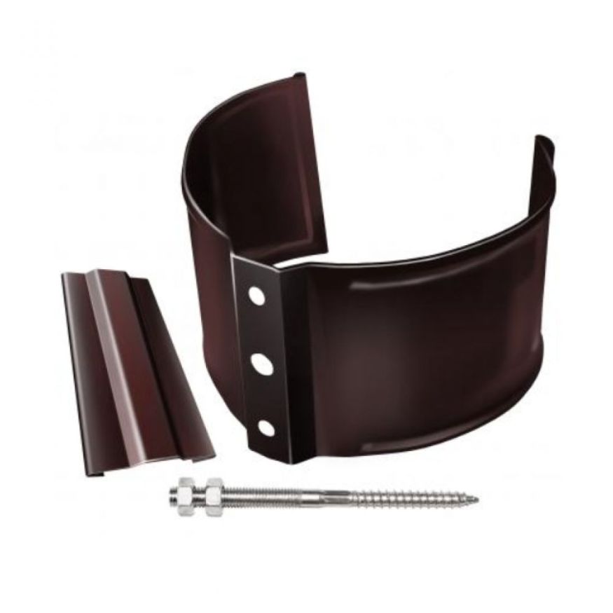 Кронштейн для трубы на кирпич, Grand Line, коричневый (RAL 8017) купить в Нижнем Новгороде