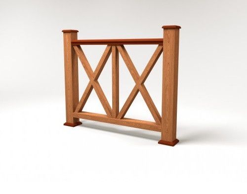 Ограждение из ДПК FG7 терракотового цвета купить в Нижнем Новгороде