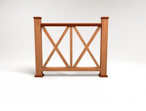 Ограждение из ДПК FG7 терракотового цвета купить в Нижнем Новгороде