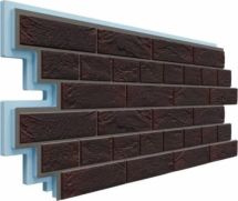 Фасадная термопанель Доломит Венецианский Кирпич 40 мм, Алтея