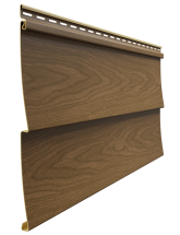 Виниловый сайдинг Docke, модель Ёлочка D5C, оттенок Миндаль.