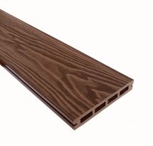 Террасная доска ДПК Terrapol Смарт 3D (пустотелая с пазом) Орех Милано