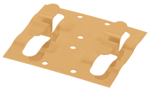 Кляймер рядный для установки наличника бежевого цвета