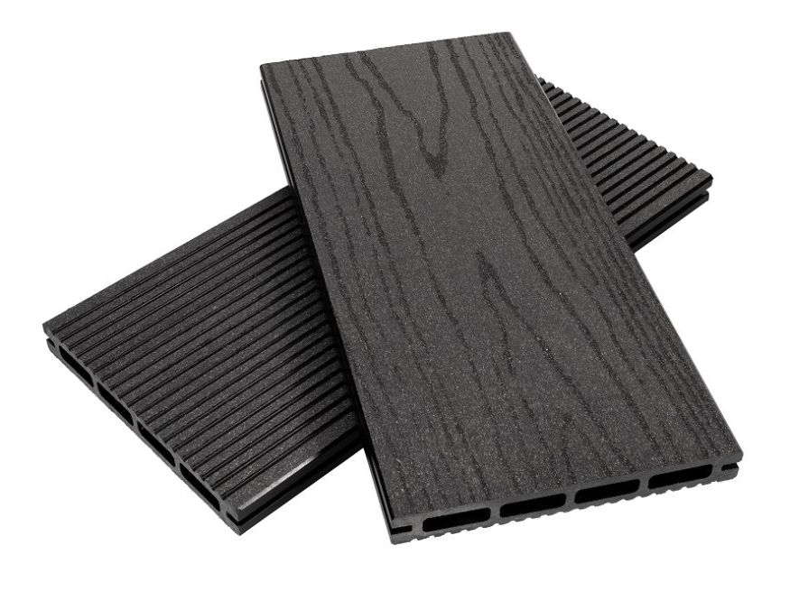 Террасная доска из ДПК NanoWood ECO New в цвете Антрацит купить в Нижнем Новгороде
