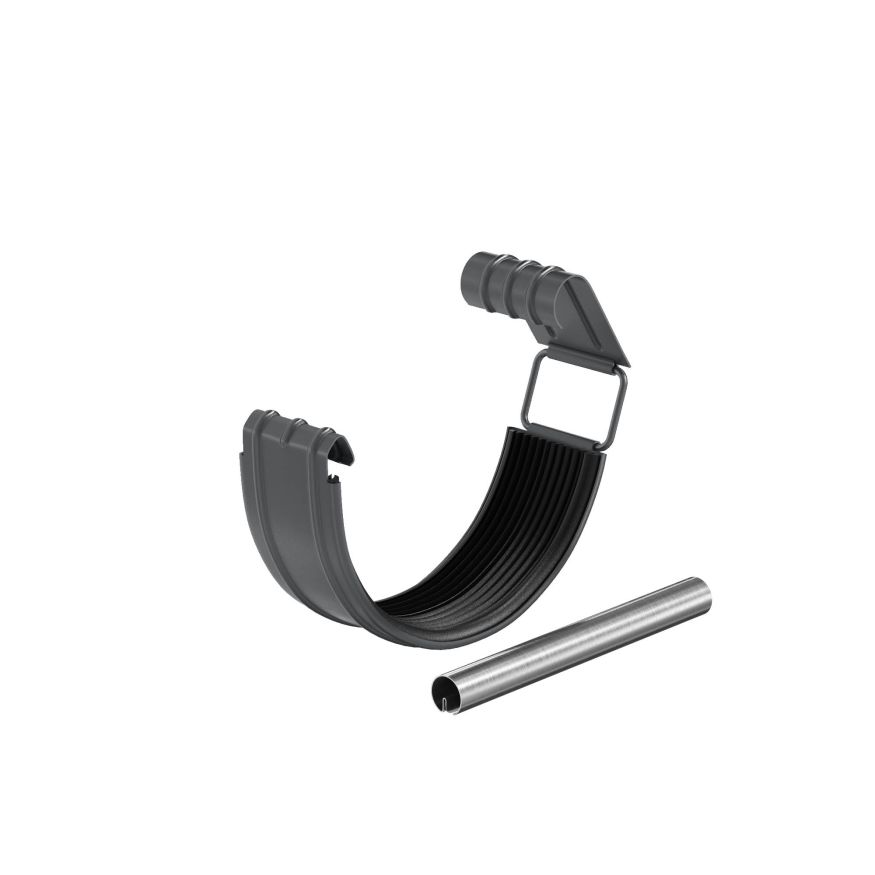 Соединитель желоба в комплекте Aquasystem, PU MATT, RAL 7024 Тёмно-серый 150/100 купить в Нижнем Новгороде