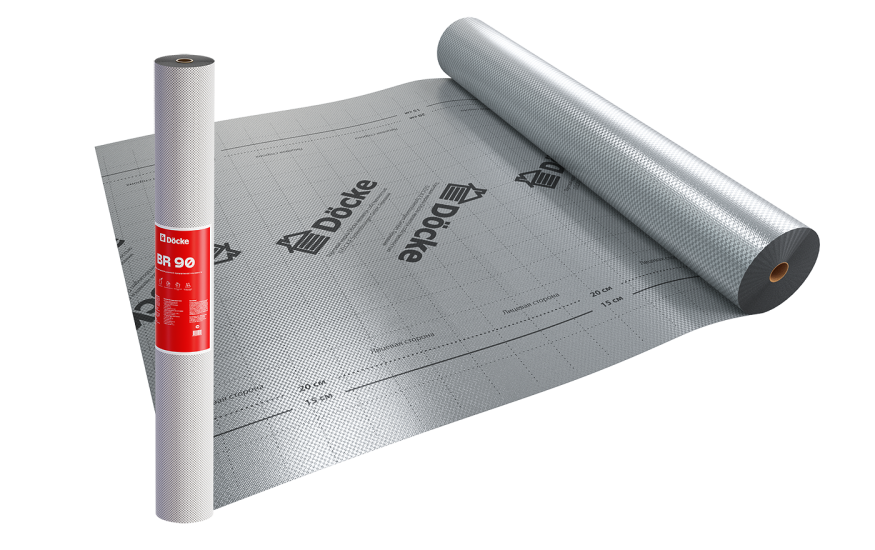 Пароизоляционная пленка c теплоотражающим слоем BR 90 Docke купить в Нижнем Новгороде