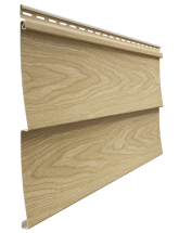 Виниловый сайдинг Docke, модель Ёлочка D5C, оттенок Спелый каштан.