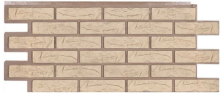 Фасадная панель Т-Сайдинг, Кирпич Лондон Брик Желтый купить в Нижнем Новгороде