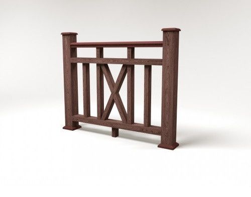 Ограждение из ДПК FG6 коричневое купить в Нижнем Новгороде