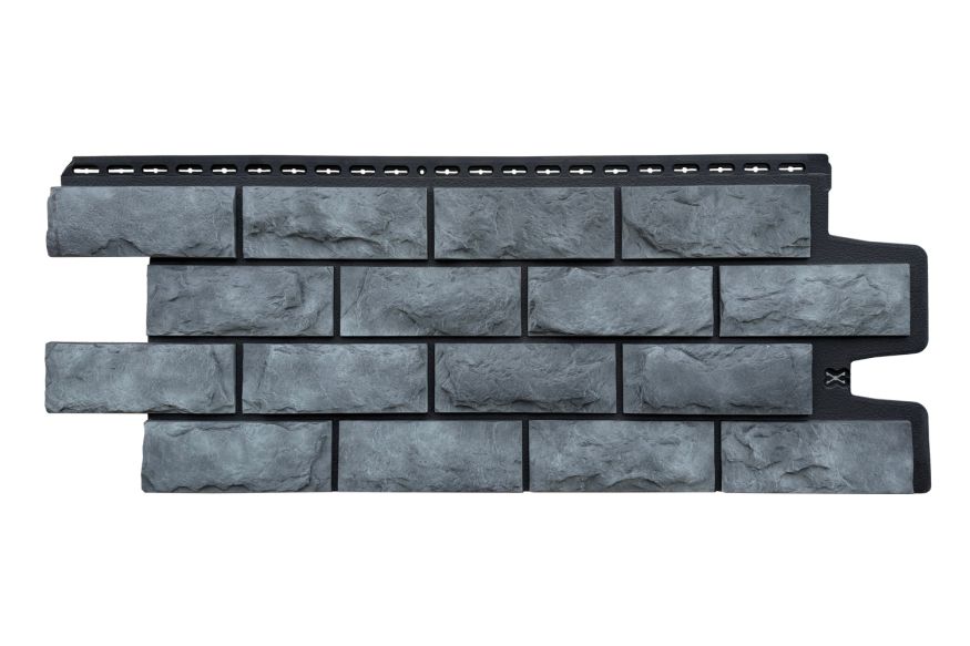 Фасадные панели Grand Line, Колотый Камень Design Plus, Антрацит (черный шов) купить в Нижнем Новгороде