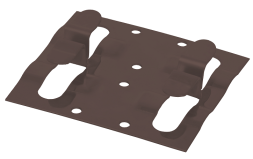 Кляймер рядный для установки наличника коричневый Grinder