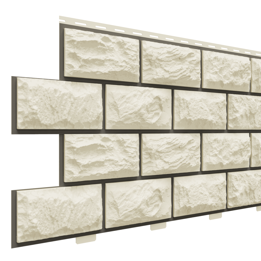 Фасадные панели Доломит, Альпийская горка, Слоновая кость купить в Нижнем Новгороде