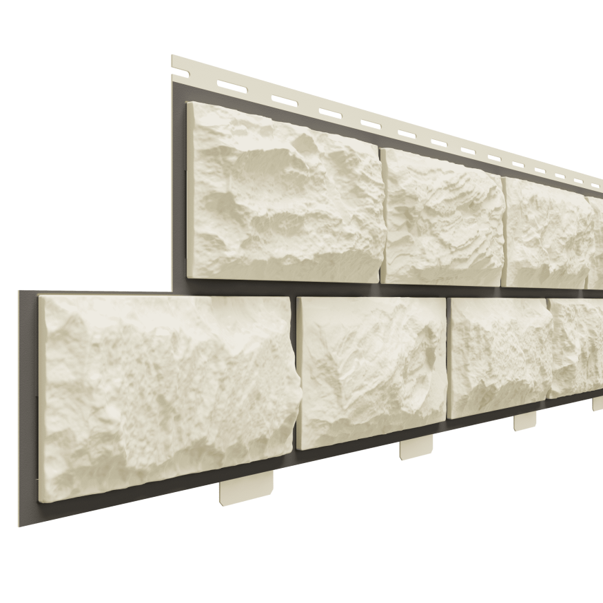 Фасадные панели Доломит, Альпийская горка, Слоновая кость купить в Нижнем Новгороде