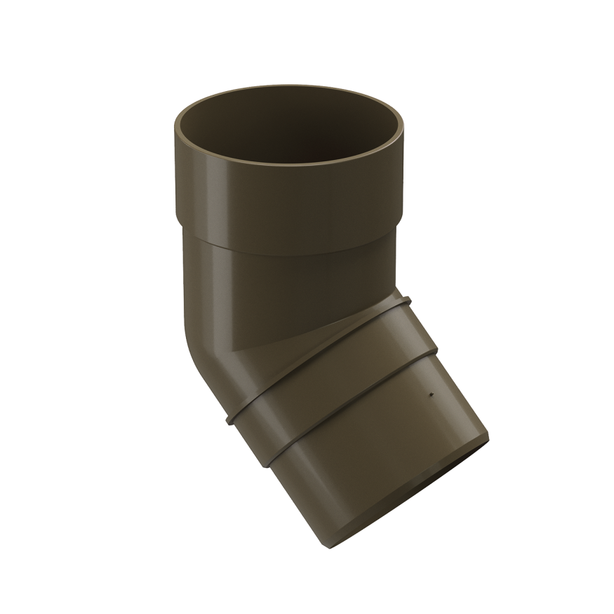 Колено 45˚ для водостока Docke Premium, цвет Каштан купить в Нижнем Новгороде