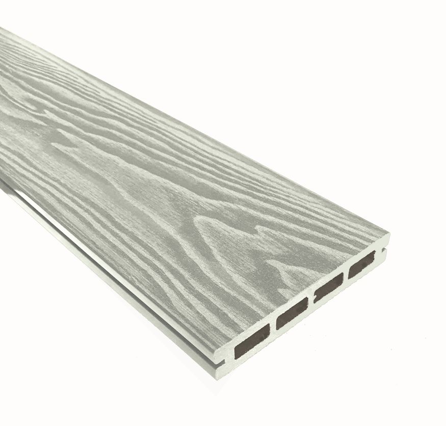 Террасная доска ДПК Terrapol Смарт 3D (пустотелая с пазом) Дуб беленый купить в Нижнем Новгороде