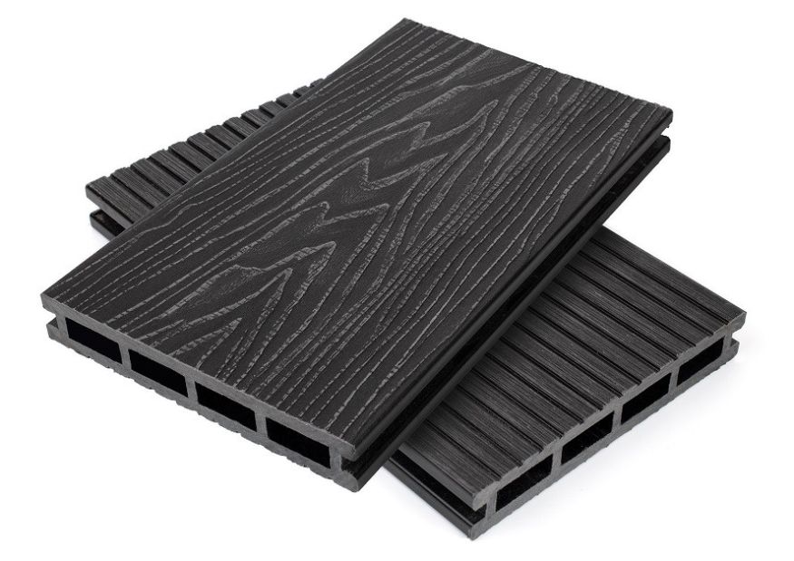 Террасная доска пустотелая ДПК NanoWood Nature 3D Графит купить в Нижнем Новгороде