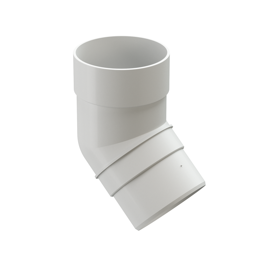 Колено 45˚ для водостока Docke Premium, цвет Пломбир. купить в Нижнем Новгороде