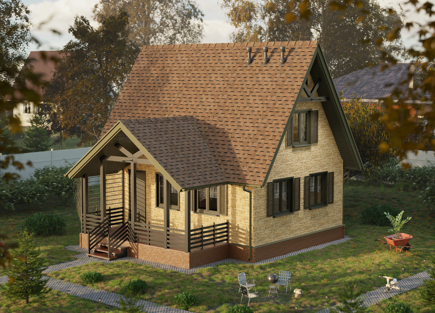 Ламинированная черепица Docke, DRAGON EUROPA, СВЕТЛО-КОРИЧНЕВЫЙ купить в Нижнем Новгороде