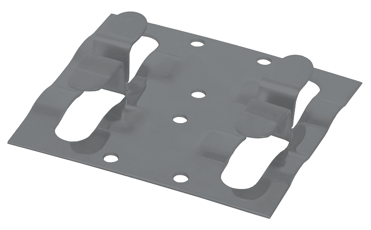 Кляймер рядный Grinder для установки наличника серого цвета. купить в Нижнем Новгороде