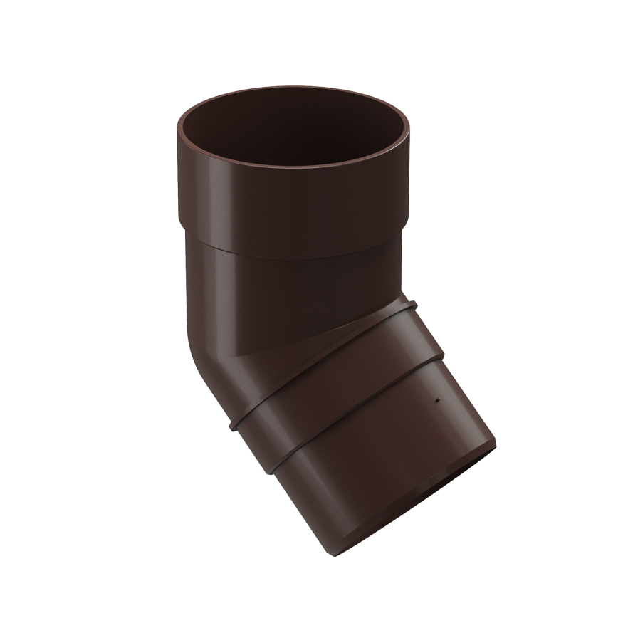 Колено 45˚ для водосточной трубы Docke Premium, цвет Шоколад купить в Нижнем Новгороде