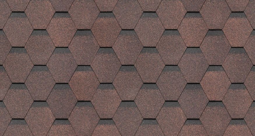 Гибкая черепица Docke Standard, Сота, Коричневый купить в Нижнем Новгороде