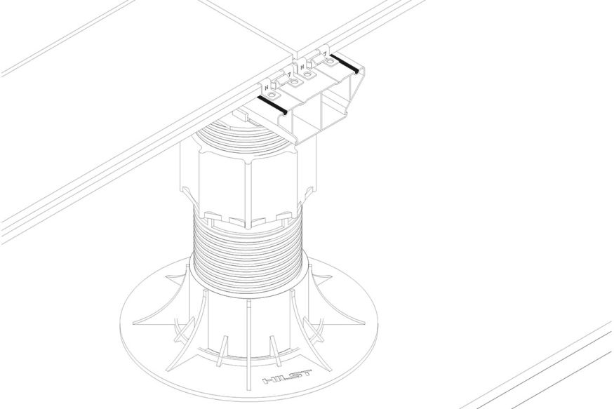 Лага Алюминий Holzhof HILST JOIST стыковочная PRO MAX купить в Нижнем Новгороде