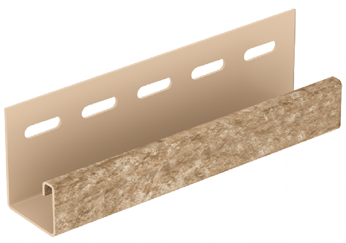 J-планка Ю-Пласт Стон Хаус Кварцит, Тёмно-Бежевый купить в Нижнем Новгороде