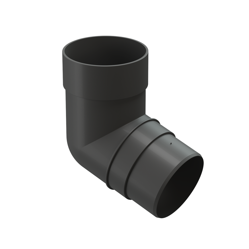 Колено 72˚ для водосточной трубы Docke Premium, цвет Графит купить в Нижнем Новгороде