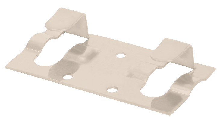 Кляймер начальный Grinder для установки наличника белого цвета. купить в Нижнем Новгороде