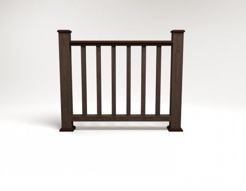 Ограждение из древесно-полимерного композита FG5 цвет венге купить в Нижнем Новгороде