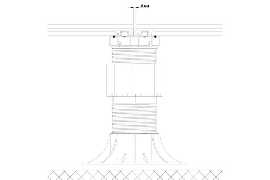 Лага Алюминий Holzhof HILST JOIST стыковочная SLIM MAX купить в Нижнем Новгороде