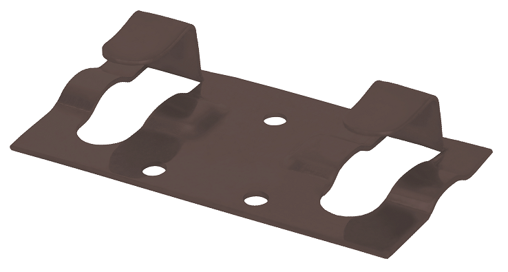 Кляймер начальный Grinder для установки наличника коричневого цвета. купить в Нижнем Новгороде