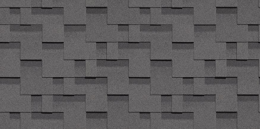 Гибкая черепица Docke Standard, Тетрис, Серый купить в Нижнем Новгороде