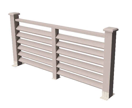 Декоративное ограждение из ДПК GRINDERDECO Босфор в цвете выбеленый дуб купить в Нижнем Новгороде