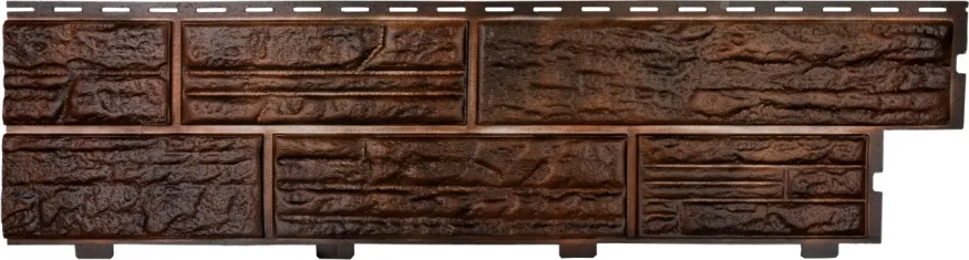 Формованный сайдинг Альта Профиль Сланцевая порода, Коричневый купить в Нижнем Новгороде