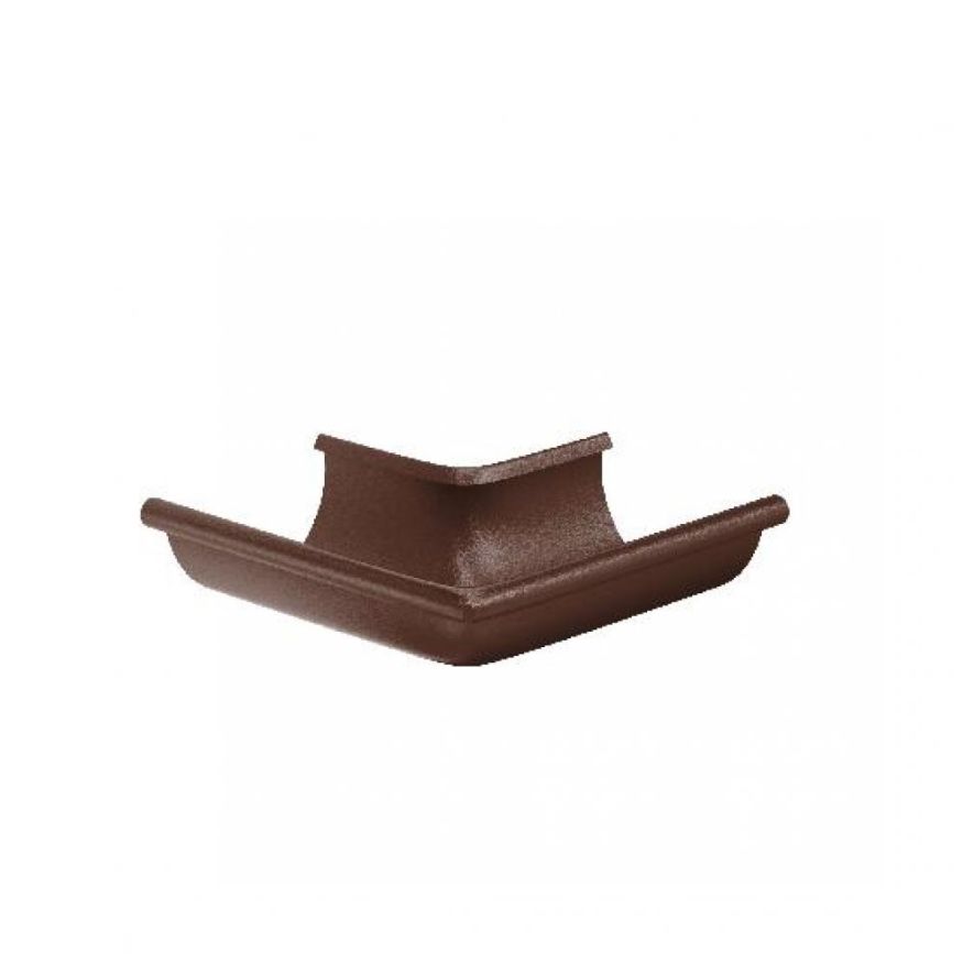 Наружный угол желоба 90°, Aquasystem, RAL 8017 Коричневый матовый 125/90 купить в Нижнем Новгороде