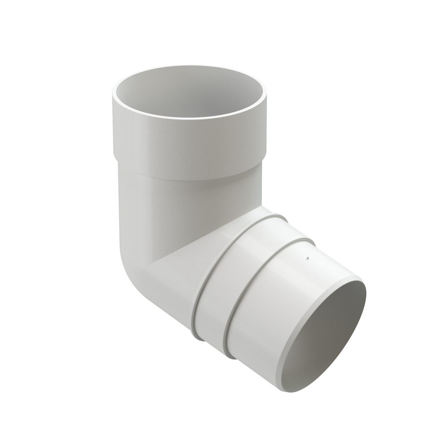 Колено 72˚ для водостока Docke Premium, цвет Пломбир. купить в Нижнем Новгороде