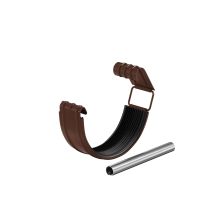 Соединитель желоба в комплекте Aquasystem, RAL 8017 Коричневый 125/90