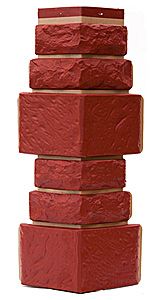 Угол T-Сайдинг, Дикий Камень Красный купить в Нижнем Новгороде