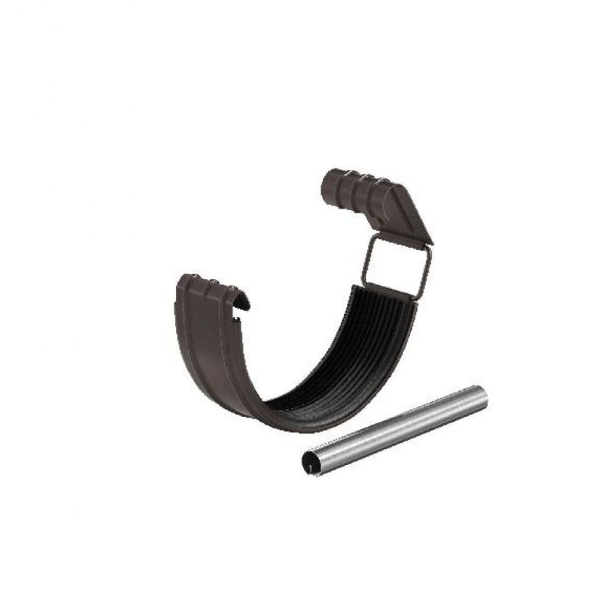 Соединитель водосточного желоба с резиновым уплотнителем Aquasystem RR 32, тёмно-коричневый, 125/90 купить в Нижнем Новгороде