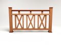 Ограждение из древесно-полимерного композита FG3 терракотового цвета. купить в Нижнем Новгороде