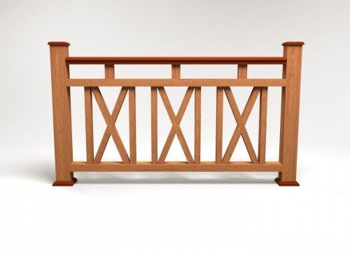 Ограждение из древесно-полимерного композита FG3 терракотового цвета. купить в Нижнем Новгороде