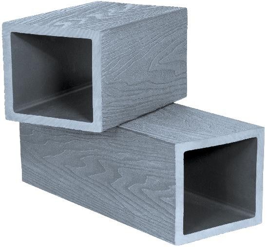 Опорный столб Polivan SINGARAJA с 3D текстурой дерева, серый цвет. купить в Нижнем Новгороде