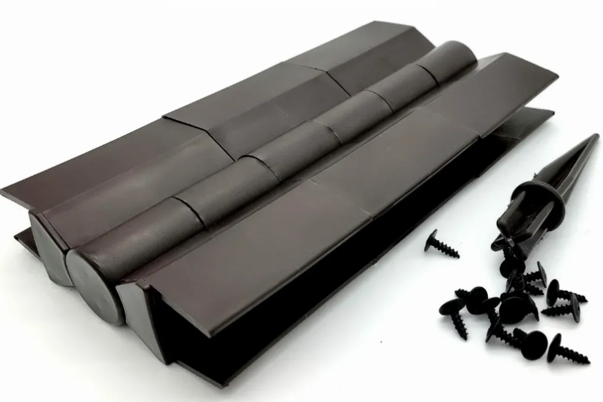 Поворотный угловой элемент из пластика для доски 225х30 мм из ДПК коричневого цвета Holzhof (угол от 60° до 300°) купить в Нижнем Новгороде