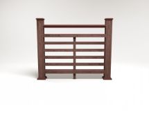 Ограждение из ДПК FG4 коричневое