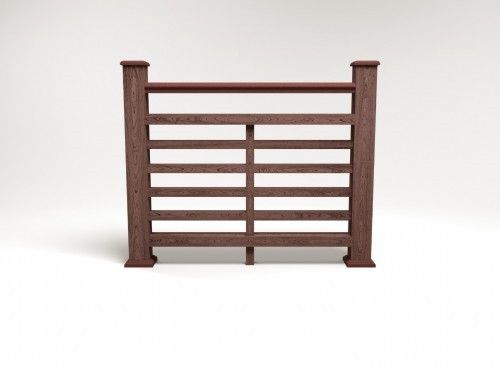 Ограждение из ДПК FG4 коричневое купить в Нижнем Новгороде