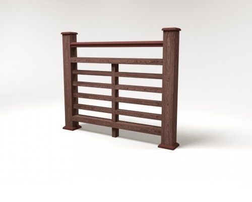 Ограждение из ДПК FG4 коричневое купить в Нижнем Новгороде