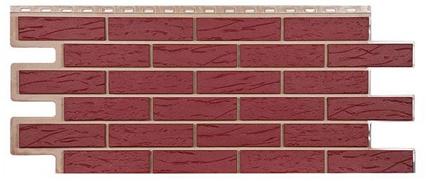 Фасадная панель T-Сайдинг, Кирпич Саман Красный купить в Нижнем Новгороде